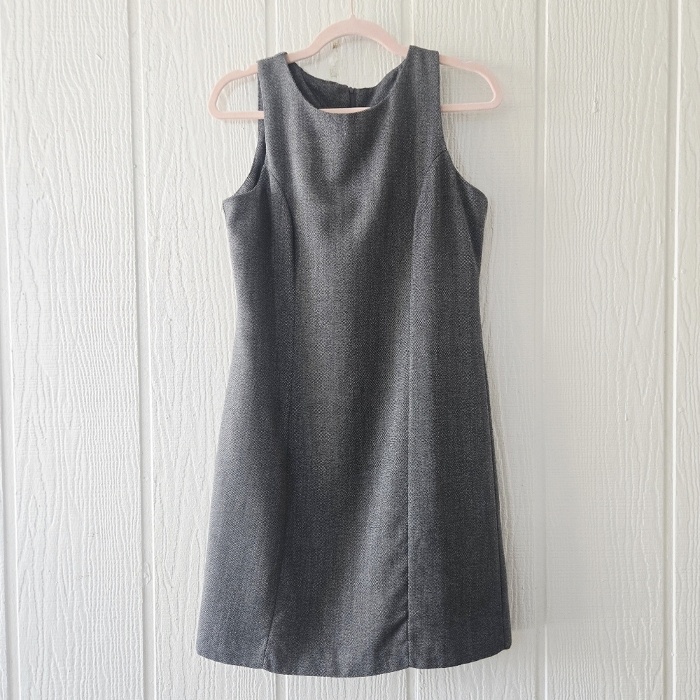 Amaranto Sleeveless Sheath Zipper Back Office Career Corporate Business Gray 14